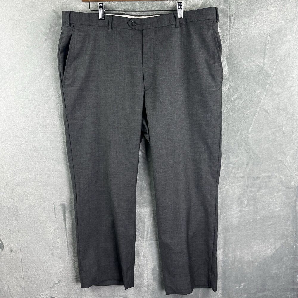santorelli romeo luxury‎ serge dress pants mens 40 Gray wool